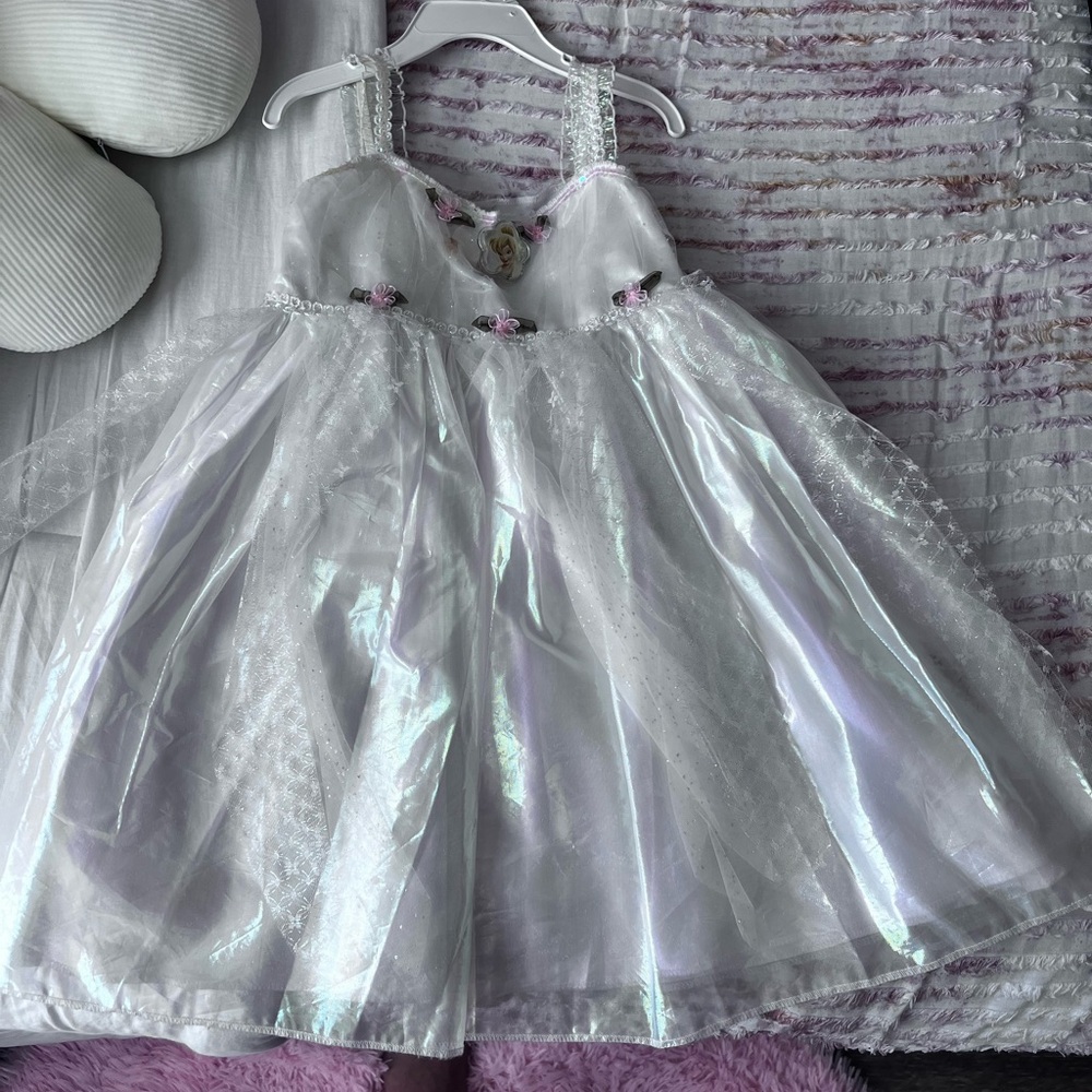 Disney Peter Pan tinker bell white dress 4-6x